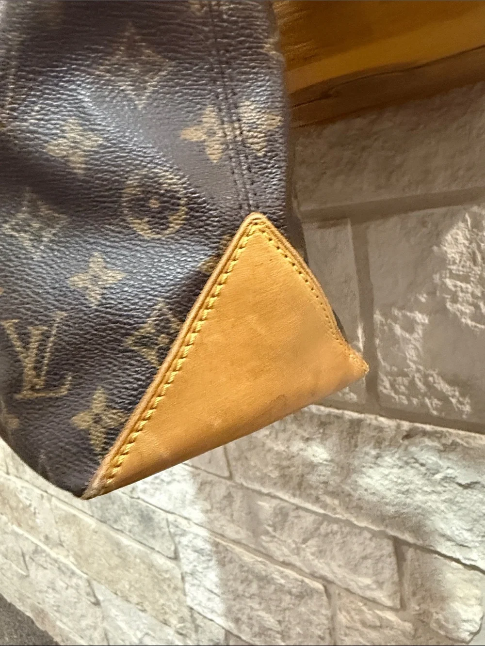 Louis Vuitton Monogram Cabas Canvas Brown Tote